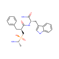 C[C@H](N)[P@](=O)(O)C[C@@H](Cc1ccccc1)C(=O)N[C@@H](Cc1c[nH]c2ccccc12)C(N)=O ZINC000028974233