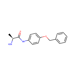 C[C@H](N)C(=O)Nc1ccc(OCc2ccccc2)cc1 ZINC000011957865