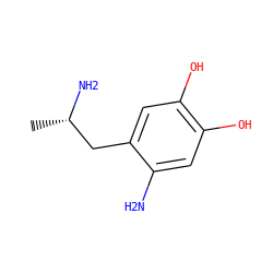 C[C@H](N)Cc1cc(O)c(O)cc1N ZINC000005141548