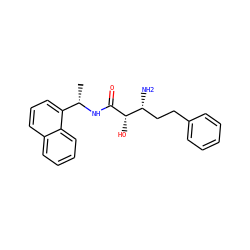 C[C@H](NC(=O)[C@@H](O)[C@H](N)CCc1ccccc1)c1cccc2ccccc12 ZINC000027982741