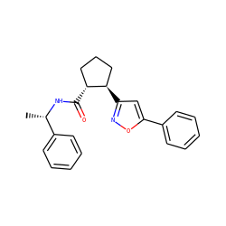 C[C@H](NC(=O)[C@@H]1CCC[C@H]1c1cc(-c2ccccc2)on1)c1ccccc1 ZINC000045260991