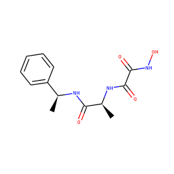 C[C@H](NC(=O)C(=O)NO)C(=O)N[C@@H](C)c1ccccc1 ZINC000013439869