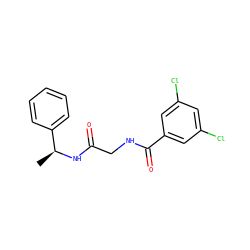C[C@H](NC(=O)CNC(=O)c1cc(Cl)cc(Cl)c1)c1ccccc1 ZINC000473152892