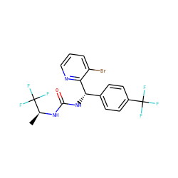 C[C@H](NC(=O)N[C@@H](c1ccc(C(F)(F)F)cc1)c1ncccc1Br)C(F)(F)F ZINC000217931444