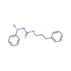 C[C@H](NC(=O)NCCCc1ccccc1)c1ccccc1 ZINC000054036521