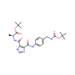 C[C@H](NC(=O)c1[nH]cnc1C(=O)Nc1ccc(CNC(=O)OC(C)(C)C)cc1)C(=O)OC(C)(C)C ZINC000013657495