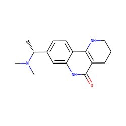 C[C@H](c1ccc2c3c(c(=O)[nH]c2c1)CCCN3)N(C)C ZINC000118733879