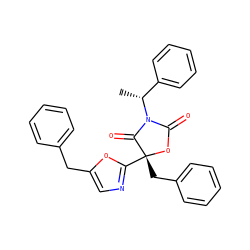 C[C@H](c1ccccc1)N1C(=O)O[C@](Cc2ccccc2)(c2ncc(Cc3ccccc3)o2)C1=O ZINC000169311886