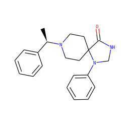 C[C@H](c1ccccc1)N1CCC2(CC1)C(=O)NCN2c1ccccc1 ZINC000028885764