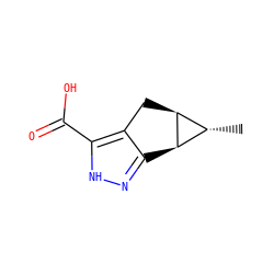 C[C@H]1[C@@H]2Cc3c(n[nH]c3C(=O)O)[C@H]12 ZINC000084704188