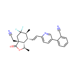 C[C@H]1[C@H](/C=C/c2ccc(-c3ccccc3C#N)cn2)[C@@H]2[C@@H](C)OC(=O)[C@]2(CC#N)CC1(F)F ZINC001772639370