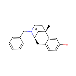 C[C@H]1[C@H]2Cc3ccc(O)cc3[C@@]1(C)CCN2Cc1ccccc1 ZINC000100640202