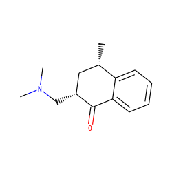 C[C@H]1C[C@@H](CN(C)C)C(=O)c2ccccc21 ZINC000002009251
