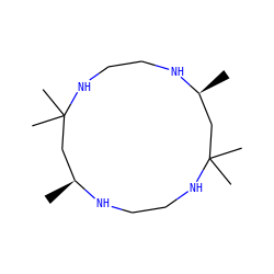 C[C@H]1CC(C)(C)NCCN[C@@H](C)CC(C)(C)NCCN1 ZINC000019939481