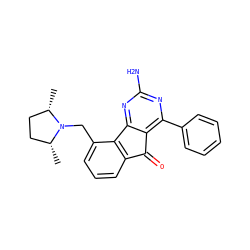 C[C@H]1CC[C@@H](C)N1Cc1cccc2c1-c1nc(N)nc(-c3ccccc3)c1C2=O ZINC000049048562