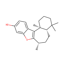 C[C@H]1CC[C@H]2C(C)(C)CCC[C@]2(C)c2c1oc1cc(O)ccc21 ZINC000066251480