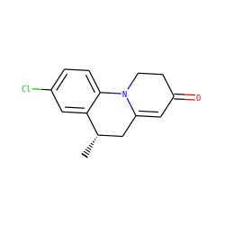 C[C@H]1CC2=CC(=O)CCN2c2ccc(Cl)cc21 ZINC000000025479