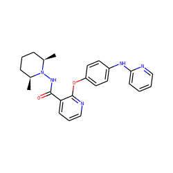 C[C@H]1CCC[C@@H](C)N1NC(=O)c1cccnc1Oc1ccc(Nc2ccccn2)cc1 ZINC000142827341