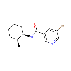 C[C@H]1CCCC[C@H]1NC(=O)c1cncc(Br)c1 ZINC000003427790