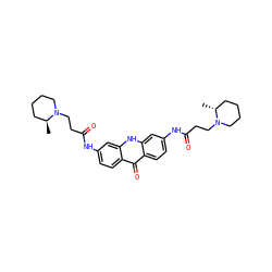 C[C@H]1CCCCN1CCC(=O)Nc1ccc2c(=O)c3ccc(NC(=O)CCN4CCCC[C@H]4C)cc3[nH]c2c1 ZINC000095606557