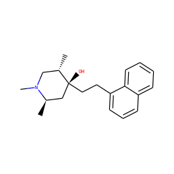 C[C@H]1CN(C)[C@H](C)C[C@@]1(O)CCc1cccc2ccccc12 ZINC000043131272