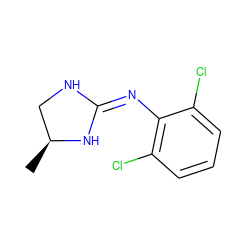 C[C@H]1CN/C(=N/c2c(Cl)cccc2Cl)N1 ZINC000028237478