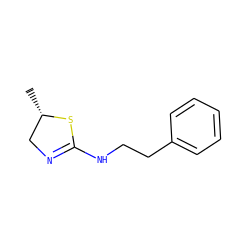 C[C@H]1CN=C(NCCc2ccccc2)S1 ZINC000000527966