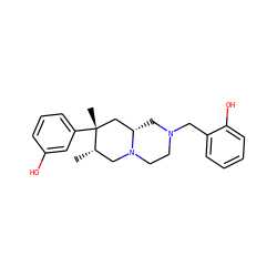 C[C@H]1CN2CCN(Cc3ccccc3O)C[C@H]2C[C@@]1(C)c1cccc(O)c1 ZINC000035075219