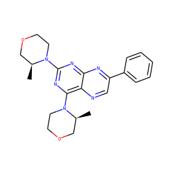 C[C@H]1COCCN1c1nc(N2CCOC[C@@H]2C)c2ncc(-c3ccccc3)nc2n1 ZINC000169058371