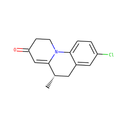 C[C@H]1Cc2cc(Cl)ccc2N2CCC(=O)C=C12 ZINC000013813833