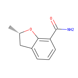 C[C@H]1Cc2cccc(C(N)=O)c2O1 ZINC000169348781