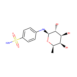 C[C@H]1O[C@@H](Nc2ccc(S(N)(=O)=O)cc2)[C@H](O)[C@@H](O)[C@H]1O ZINC000049069112