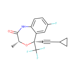 C[C@H]1O[C@](C#CC2CC2)(C(F)(F)F)c2cc(F)ccc2NC1=O ZINC000006487782
