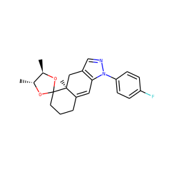 C[C@H]1OC2(CCCC3=Cc4c(cnn4-c4ccc(F)cc4)C[C@@]32C)O[C@@H]1C ZINC000028524364