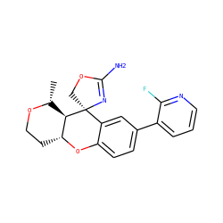 C[C@H]1OCC[C@H]2Oc3ccc(-c4cccnc4F)cc3[C@@]3(COC(N)=N3)[C@H]12 ZINC000103253295