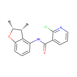 C[C@H]1Oc2cccc(NC(=O)c3cccnc3Cl)c2[C@H]1C ZINC000103187019