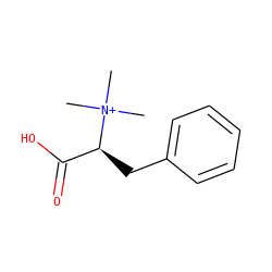 C[N+](C)(C)[C@@H](Cc1ccccc1)C(=O)O ZINC000013660064