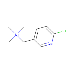 C[N+](C)(C)Cc1ccc(Cl)nc1 ZINC000013798258
