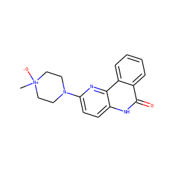 C[N+]1([O-])CCN(c2ccc3[nH]c(=O)c4ccccc4c3n2)CC1 ZINC000013524010