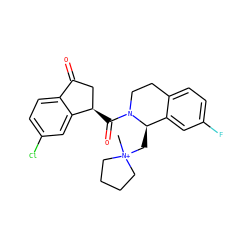 C[N+]1(C[C@@H]2c3cc(F)ccc3CCN2C(=O)[C@@H]2CC(=O)c3ccc(Cl)cc32)CCCC1 ZINC000209466878