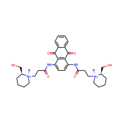 C[N@@+]1(CCC(=O)Nc2ccc(NC(=O)CC[N@@+]3(C)CCCC[C@H]3CO)c3c2C(=O)c2ccccc2C3=O)CCCC[C@@H]1CO ZINC000253687541