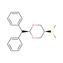 C[S+](C)[C@H]1CO[C@@H](C(c2ccccc2)c2ccccc2)OC1 ZINC000103293735