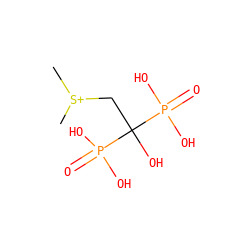 C[S+](C)CC(O)(P(=O)(O)O)P(=O)(O)O ZINC000016052296