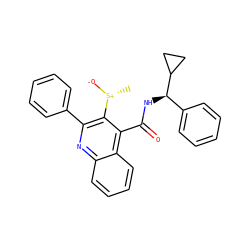 C[S@@+]([O-])c1c(-c2ccccc2)nc2ccccc2c1C(=O)N[C@H](c1ccccc1)C1CC1 ZINC000034984442