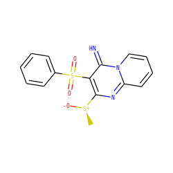 C[S@@+]([O-])c1nc2ccccn2c(=N)c1S(=O)(=O)c1ccccc1 ZINC000034647225