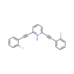 C[n+]1c(C#Cc2ccccc2Cl)cccc1C#Cc1ccccc1Cl ZINC000095583355