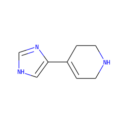 C1=C(c2c[nH]cn2)CCNC1 ZINC000014985637
