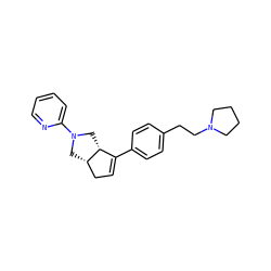 C1=C(c2ccc(CCN3CCCC3)cc2)[C@H]2CN(c3ccccn3)C[C@H]2C1 ZINC000029127838