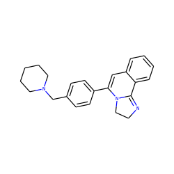 C1=C(c2ccc(CN3CCCCC3)cc2)N2CCN=C2c2ccccc21 ZINC000000002376
