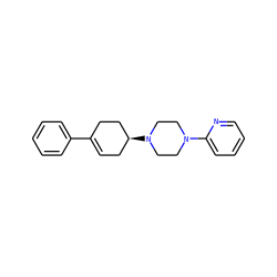 C1=C(c2ccccc2)CC[C@@H](N2CCN(c3ccccn3)CC2)C1 ZINC000018114267